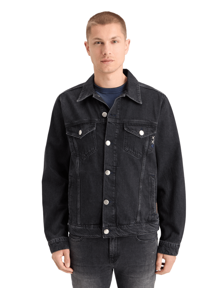 Washed Black Denim Trucker Jacket | Scotch & Soda