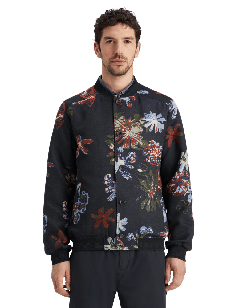 Jacquard bomber jacket hotsell