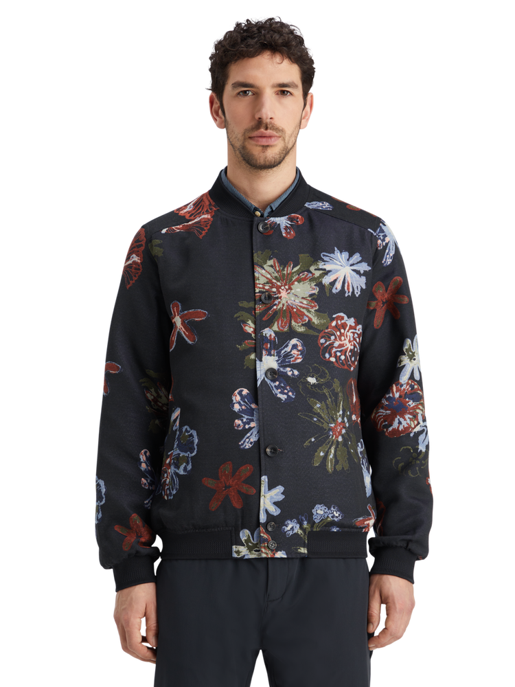 Jacquard bomber jacket hot sale