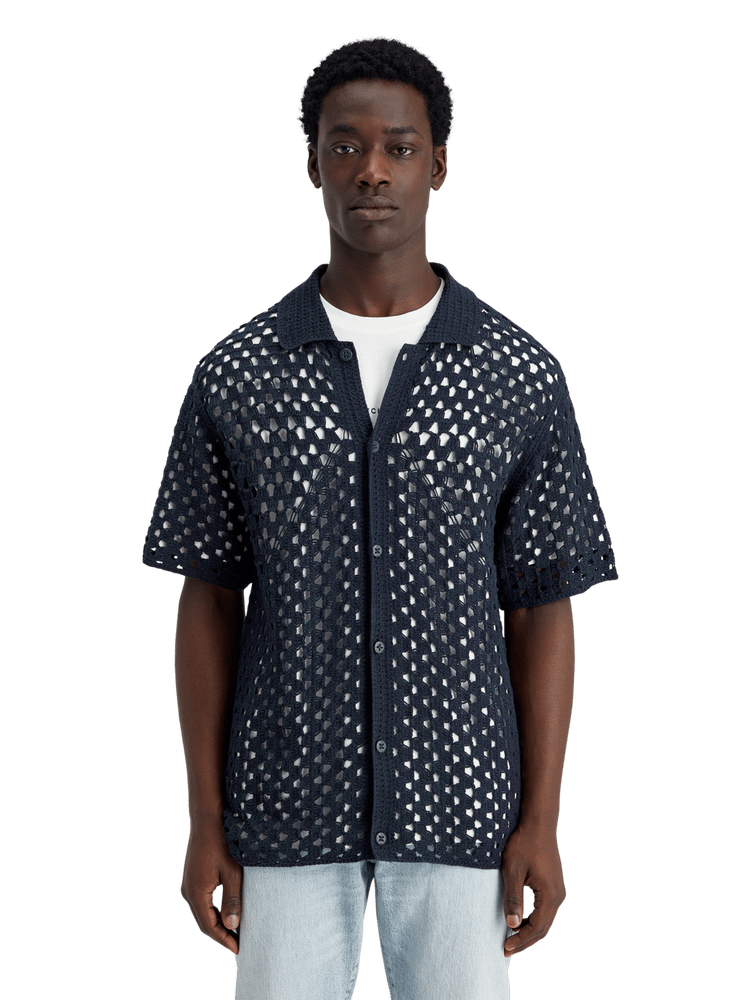 Crochet Knit Polo