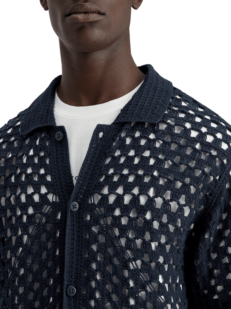 Crochet Knit Polo