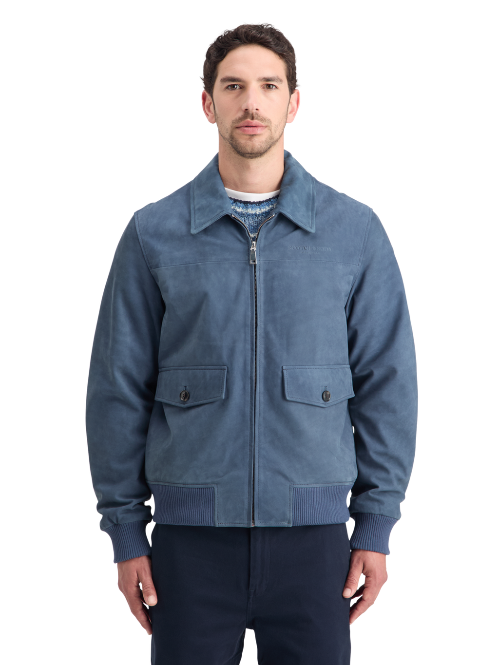 SCOTCH&SODA ヤギ革 スエードジャケット 青の通販 | RIGHTCLIXS SCOTCH&SODA ヤギ革 スエードジャケット 青の通販 | RIGHTCLIXS