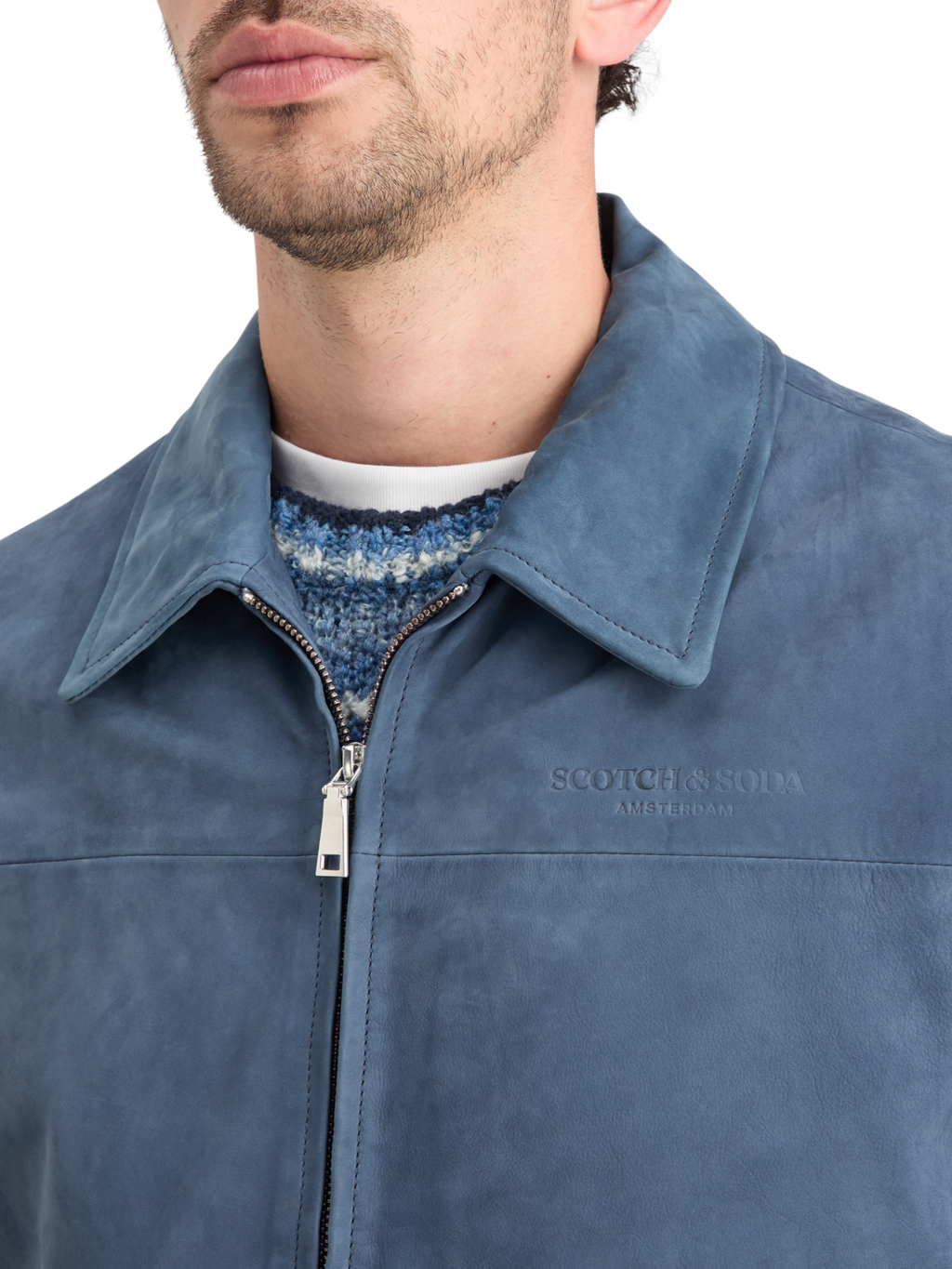 Leather Blouson Jacket – Scotch & Soda Leather Blouson Jacket – Scotch & Soda