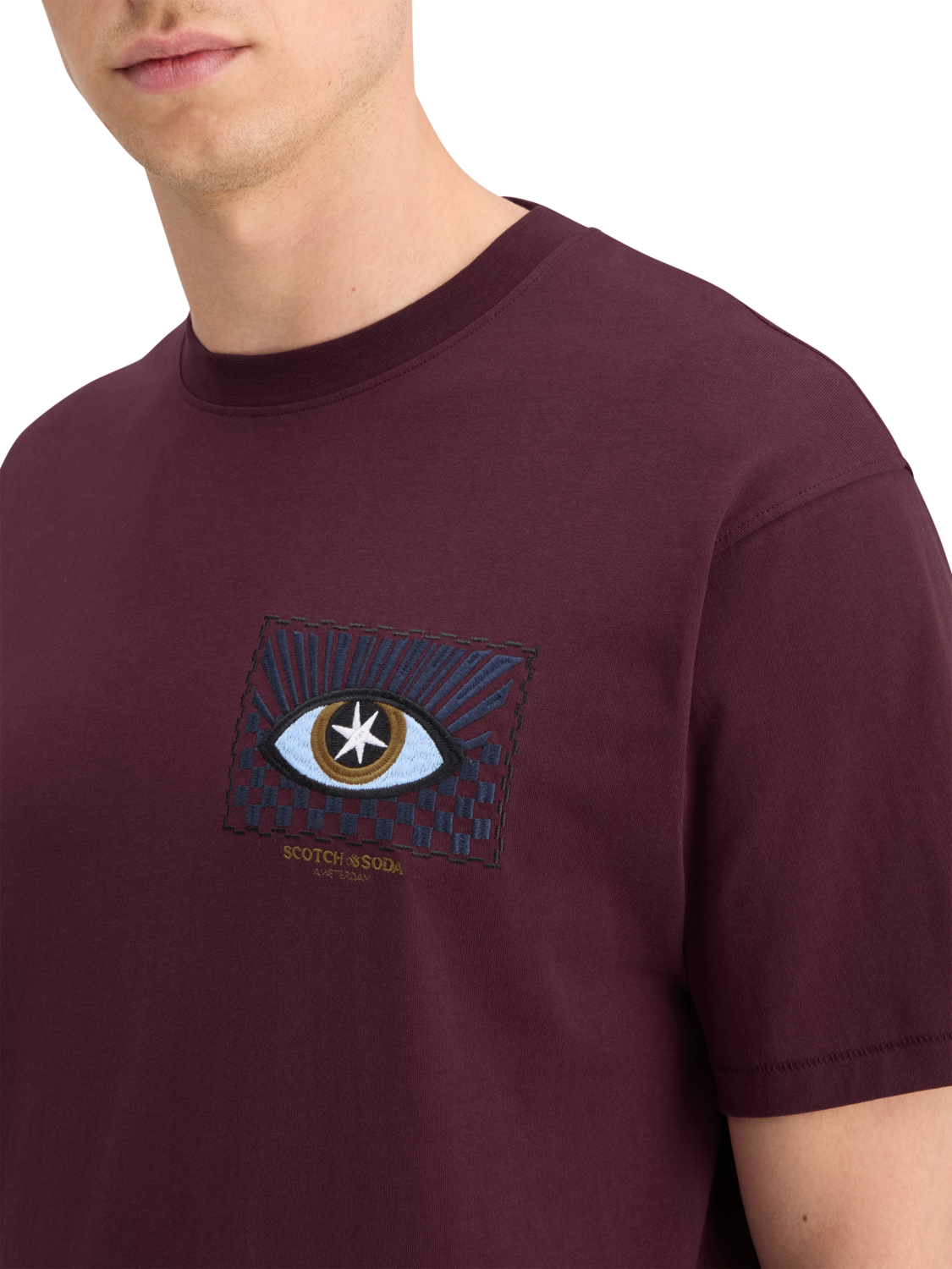 Embroidered Front Artwork Relaxed Fit T-Shirt