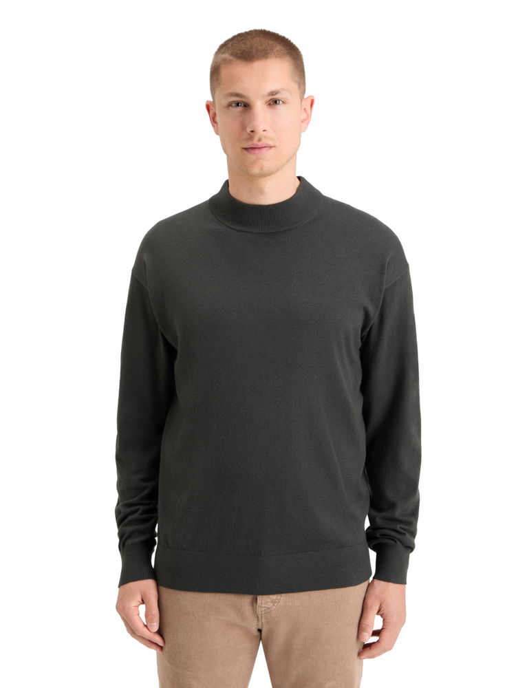 Dropped shoulder mock neck sweater online