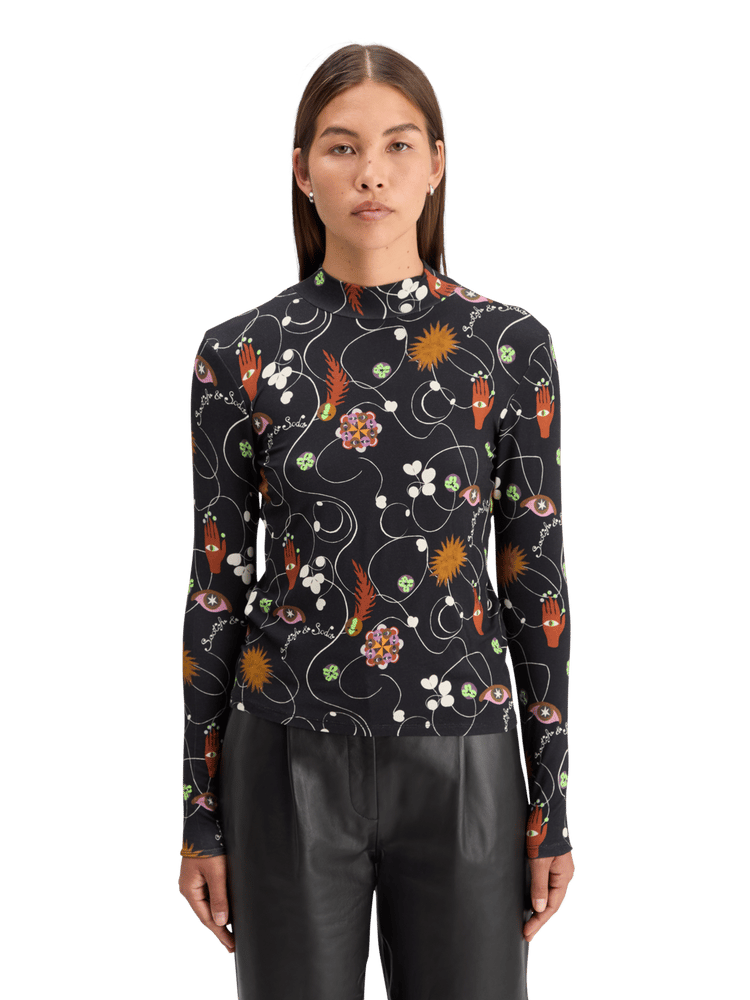 Floral Printed Long Sleeve T-Shirt