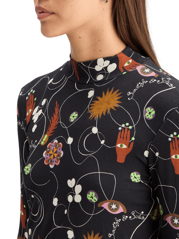 Floral Printed Long Sleeve T-Shirt