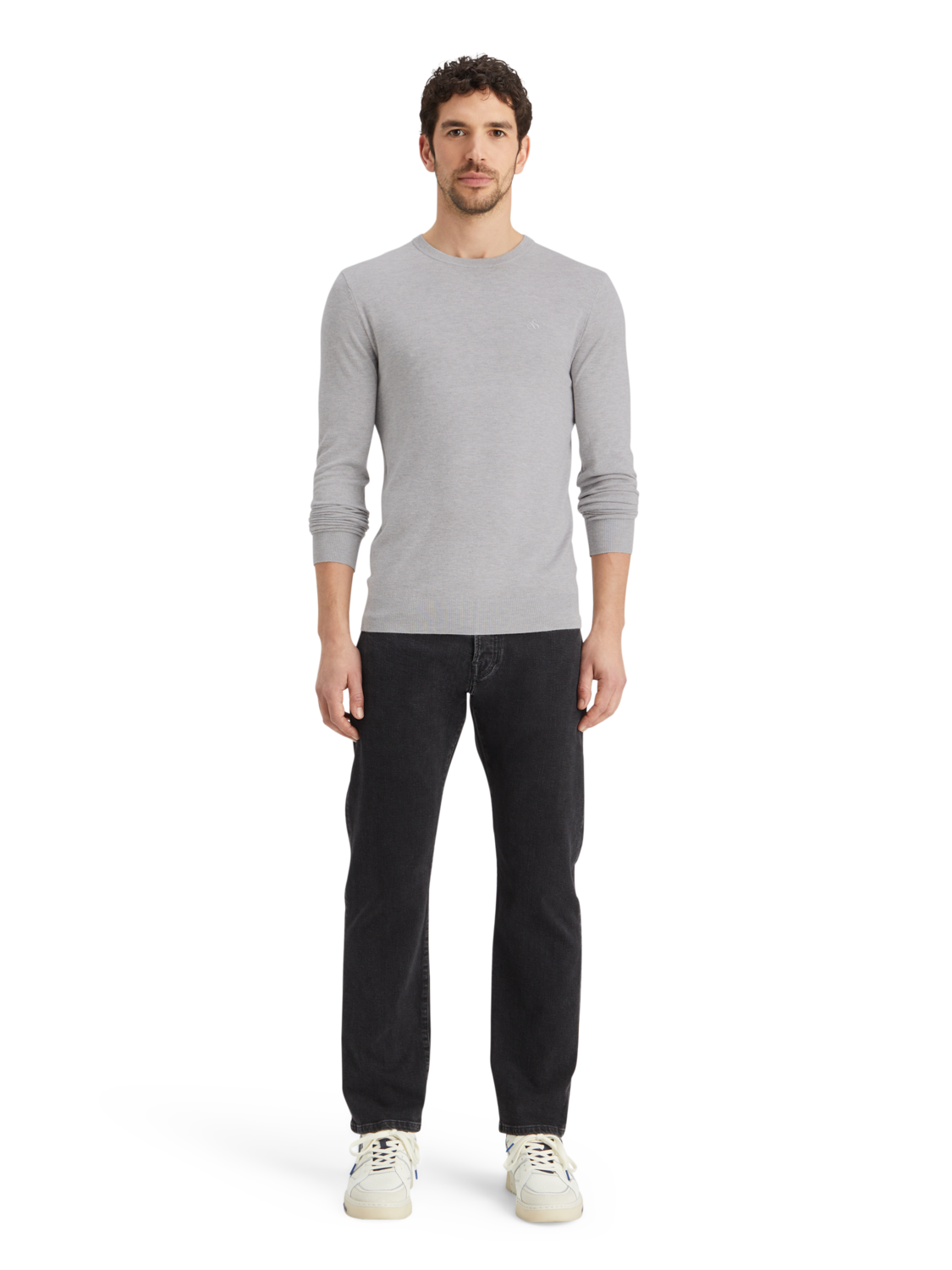 Scotch & Soda ESSENTIAL CREWNECK - Pullover - Bay Blue/bleu Gris - 14