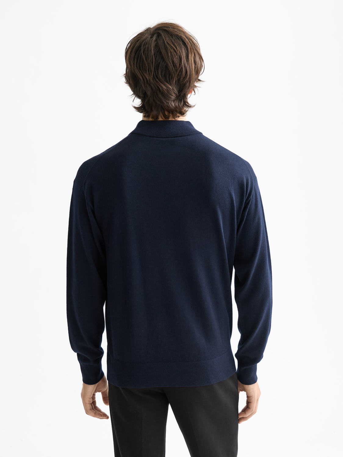 Essentials — Drop Shoulder Mock Neck Pullover