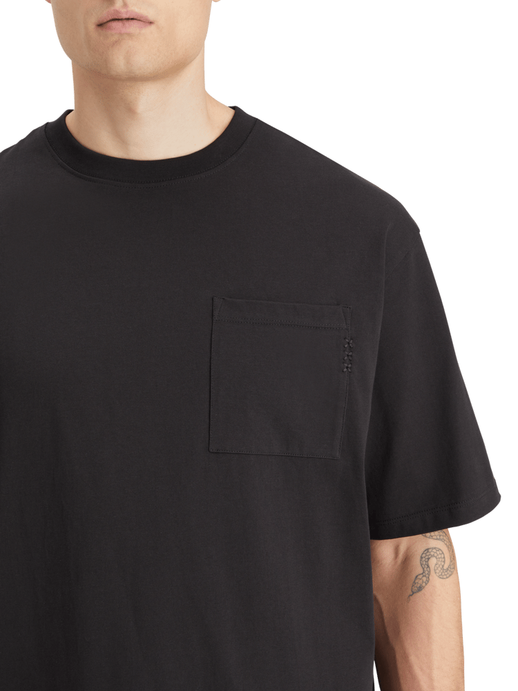 Essentials — Embroidered Pocket Loose T-Shirt