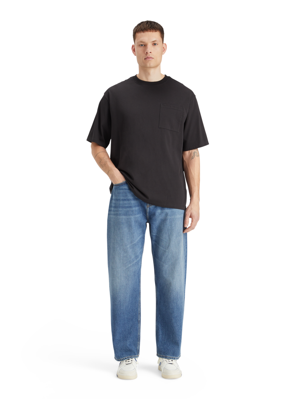 Essentials — Loose-Fit Front Pocket T-Shirt