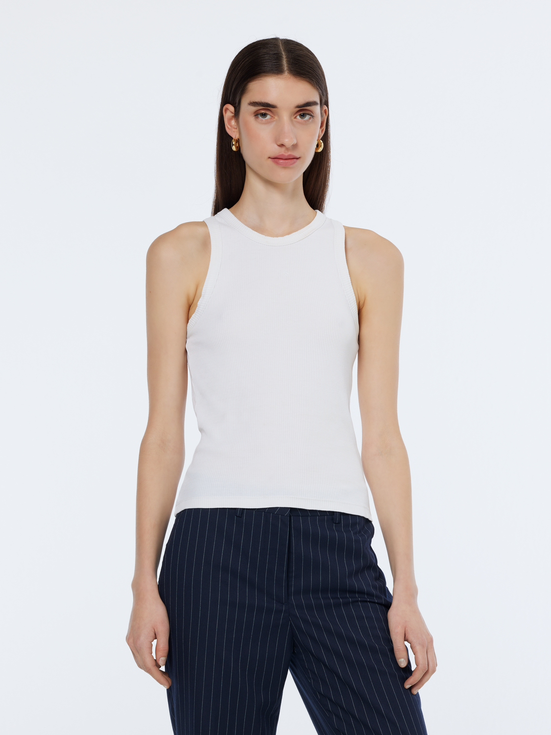 Essentials — Ribbed Racer Tank – Scotch & Soda