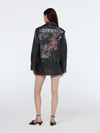 Oversized Graphic Leather Jacket