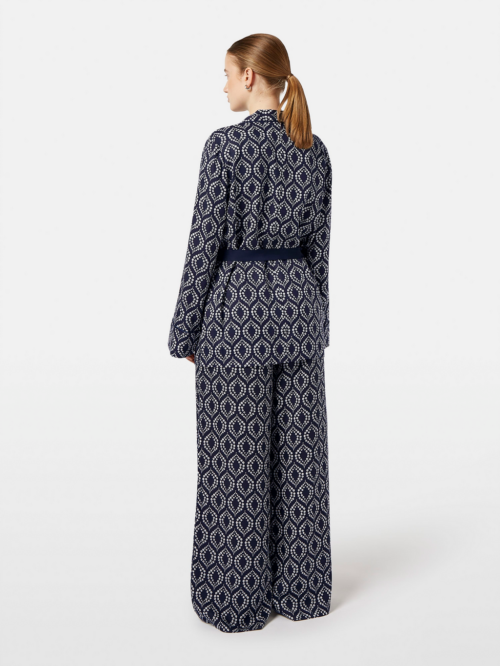 Geometric Printed Pyjama Blazer