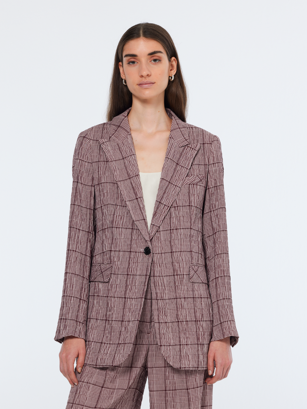 Prince Of Wales Seersucker Blazer