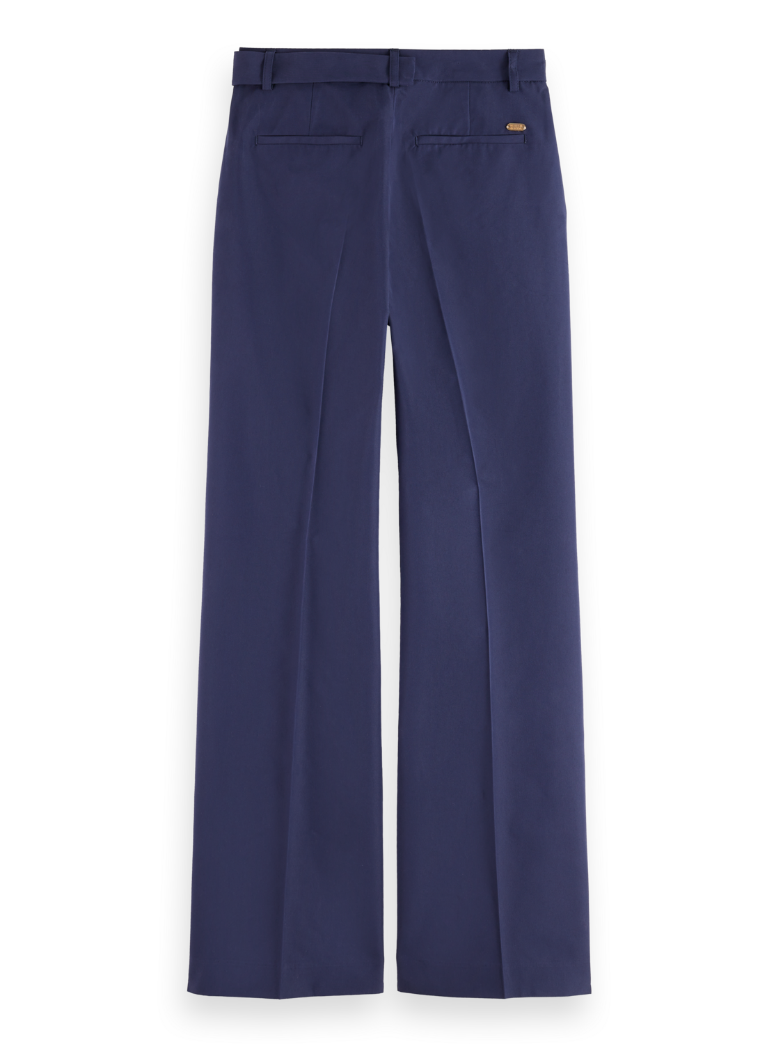 Edie Tailored Wide-Leg Fixed Belt Pant