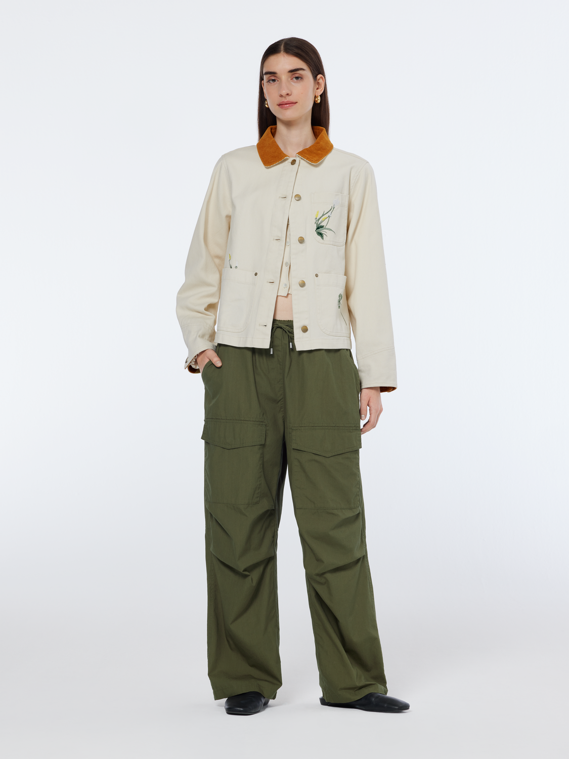 Ivy Mid-Rise Wide-Leg Cargo Pant Scotch & Soda Ivy Mid-Rise Wide-Leg Cargo Pant Scotch & Soda