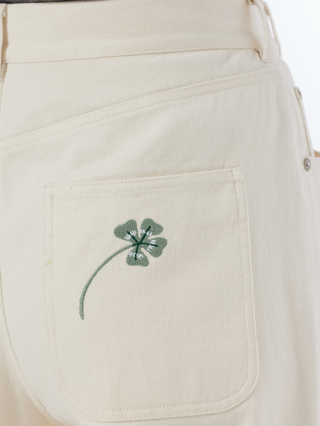 Raine High Rise Wide Leg Embroidered Pant