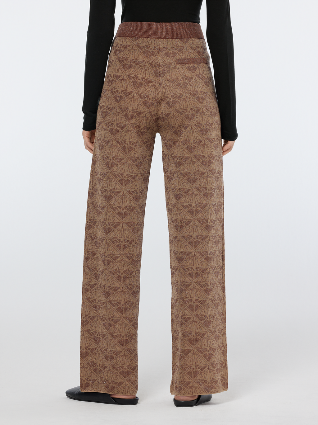 Monogram Jacquard Knit Trousers