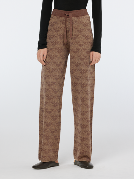 パンツ 30's Wool Jacquard PatternJodhpurs Pants Monogram Jacquard Knit Trousers – Scotch & Soda