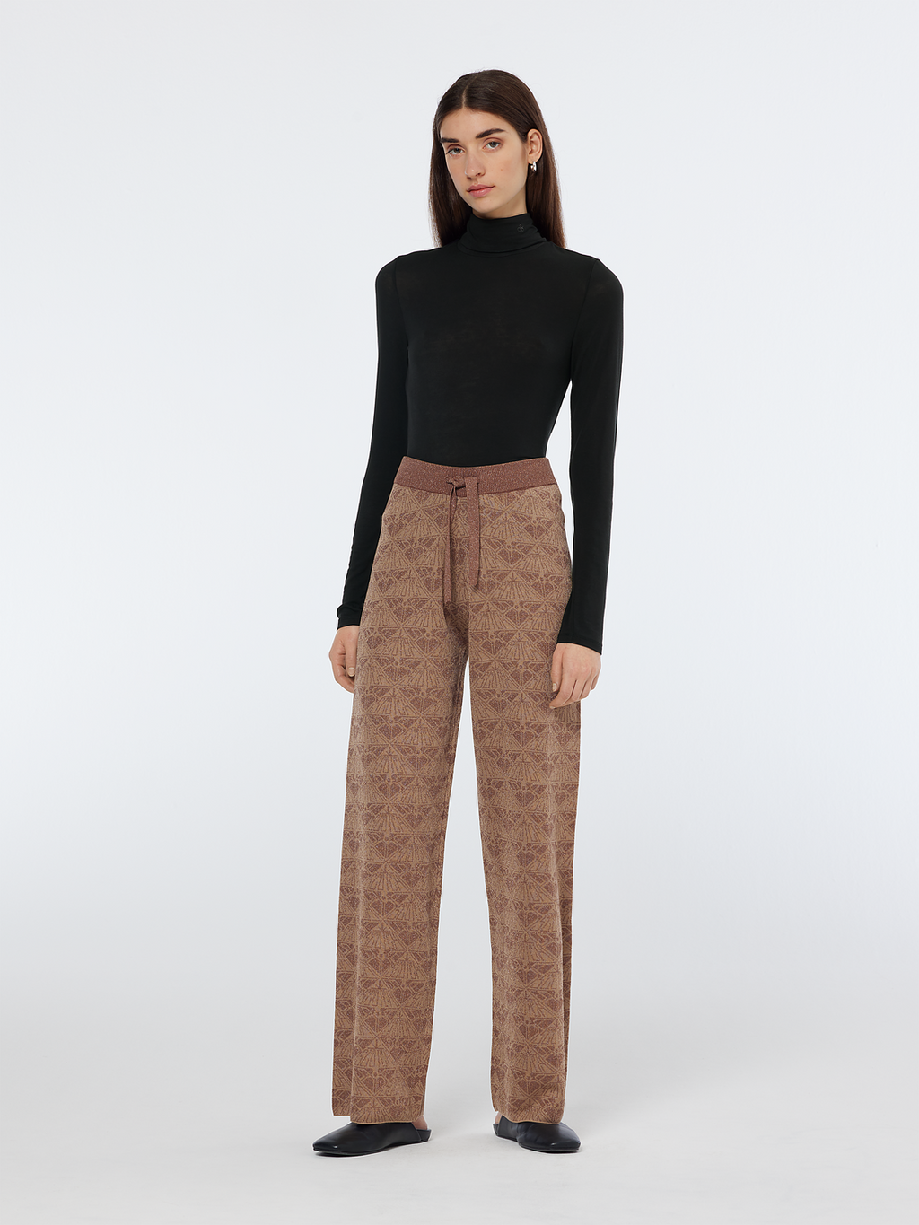 Monogram Jacquard Knit Trousers