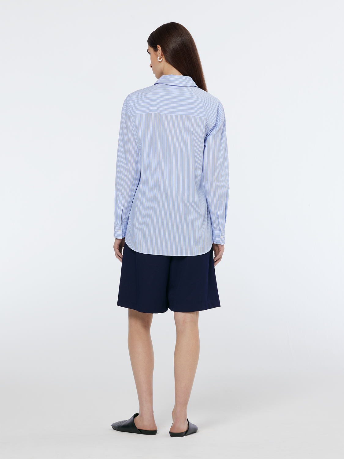Gabardine Twill Pleated Short
