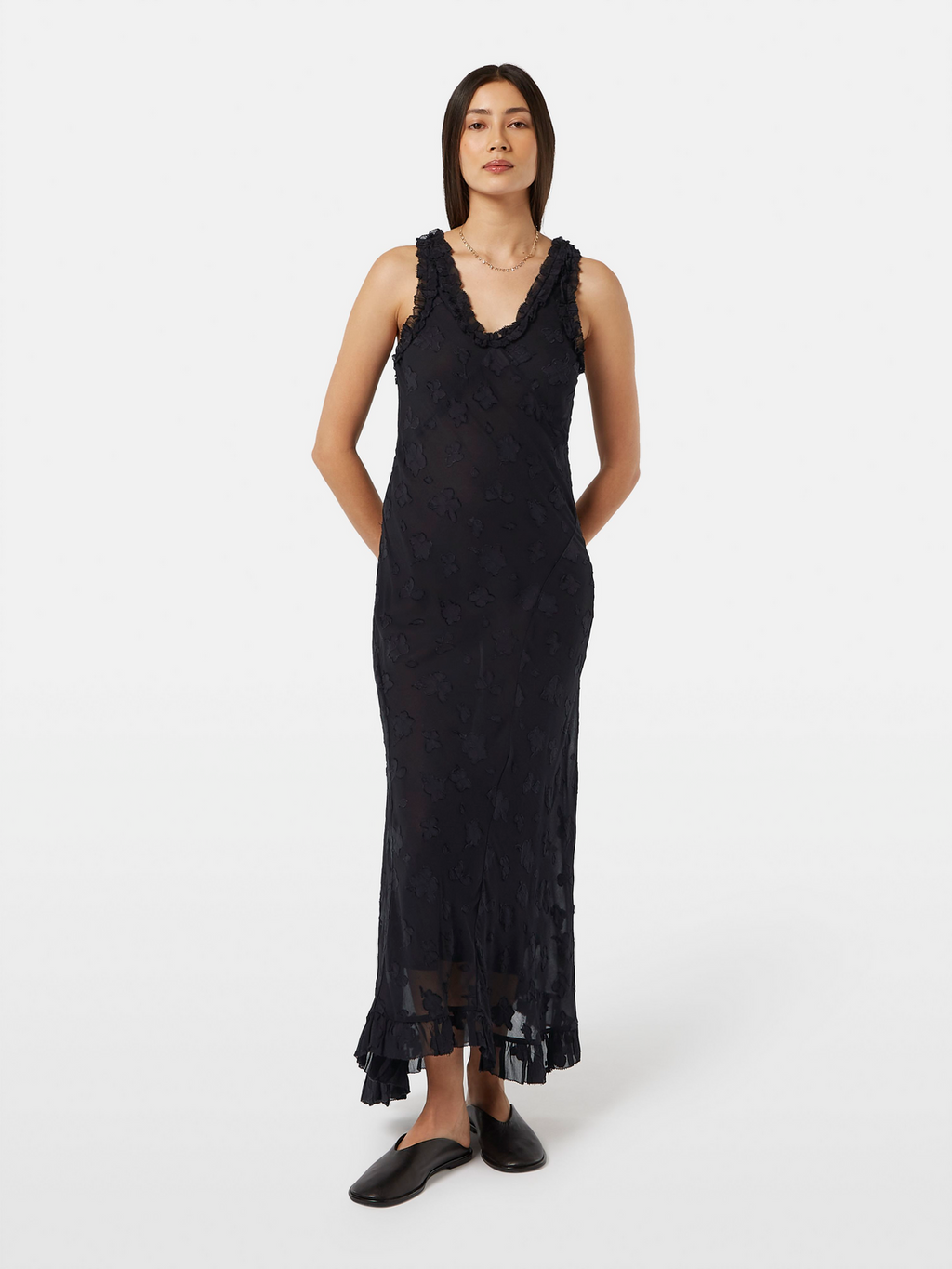 Ruffle Maxi Dress Scotch & Soda Ruffle Maxi Dress Scotch & Soda