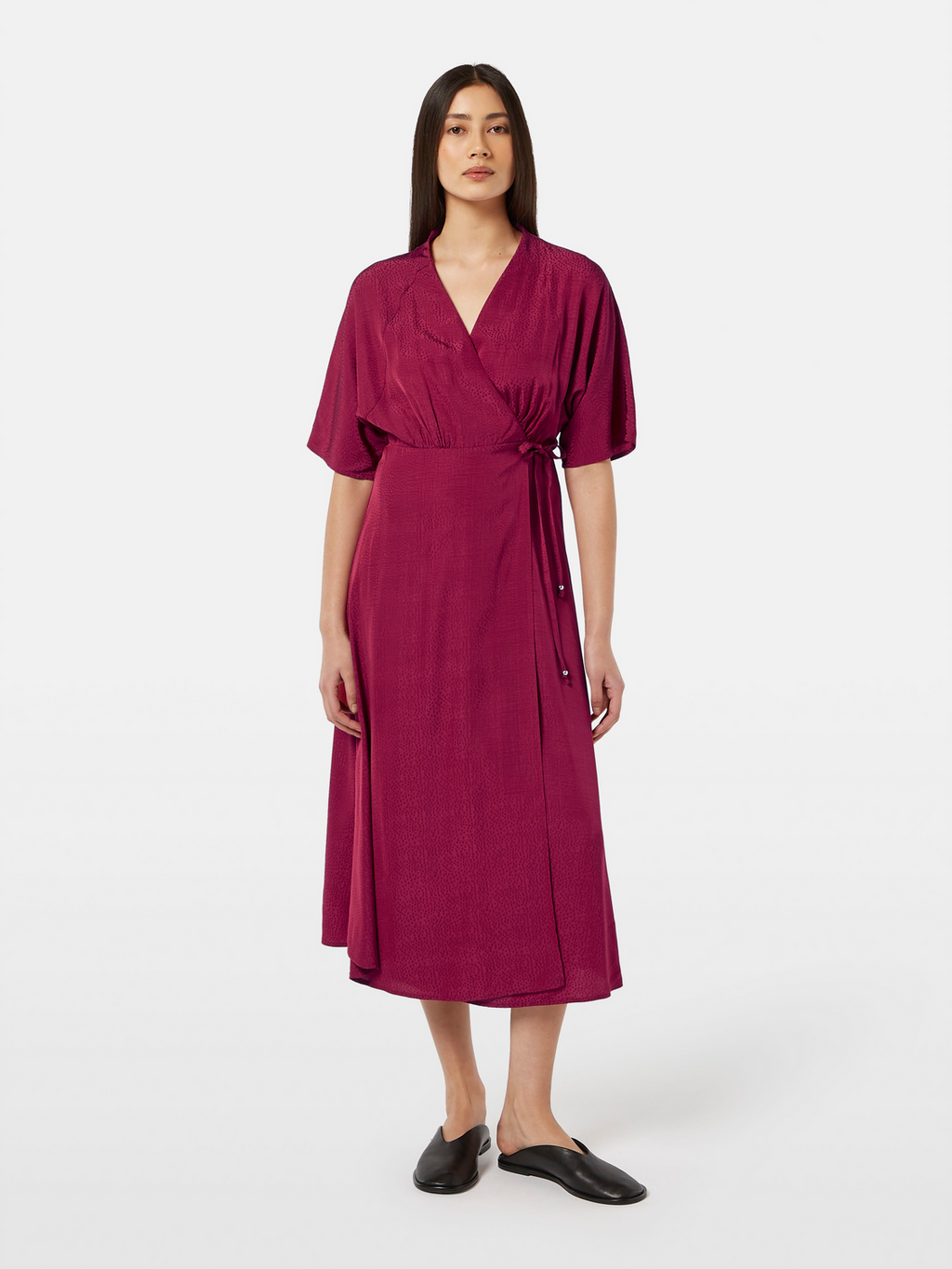 Jacquard Midi Wrap Dress Scotch & Soda Jacquard Midi Wrap Dress Scotch & Soda