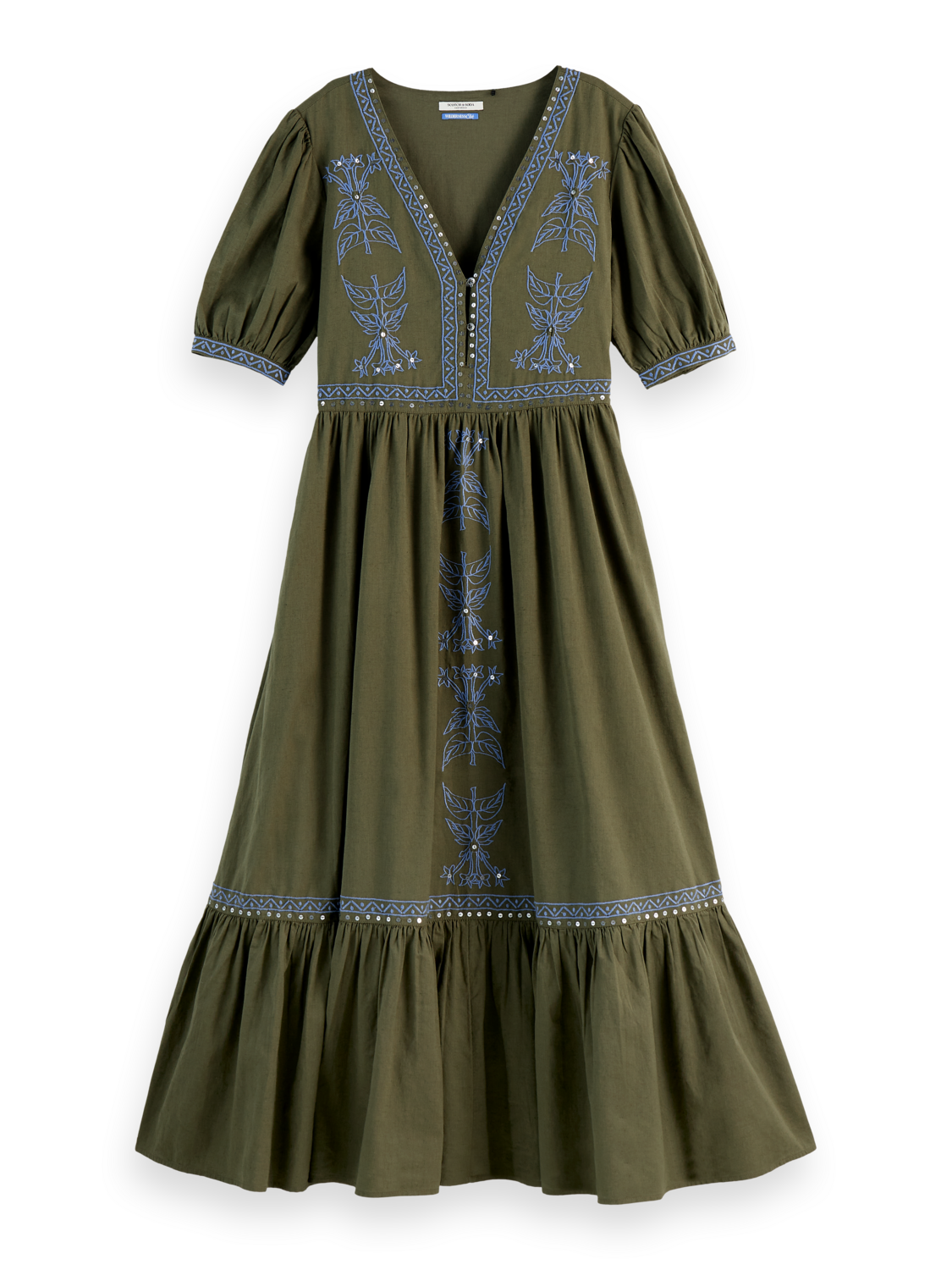 Embroidered Maxi Dress