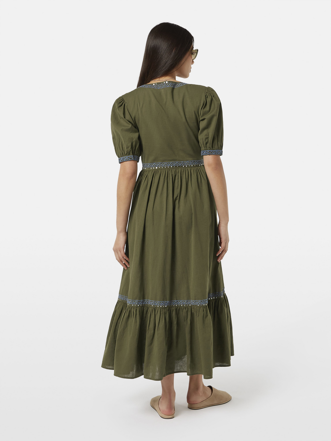 Embroidered Maxi Dress