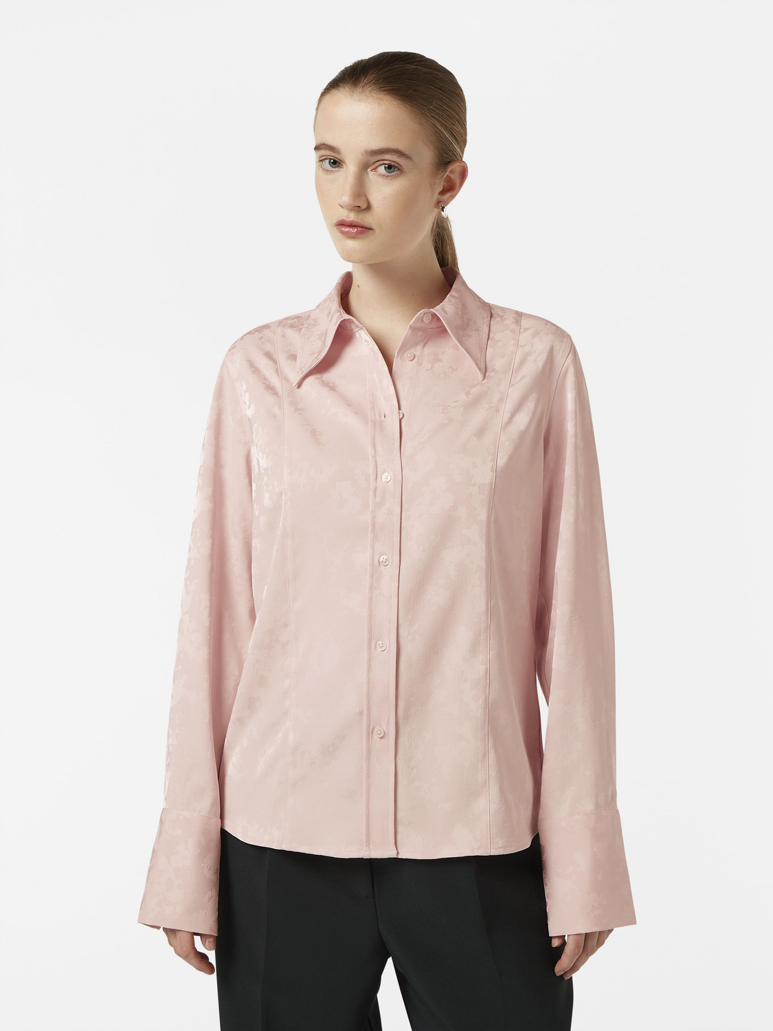 Satin Jacquard Shirt