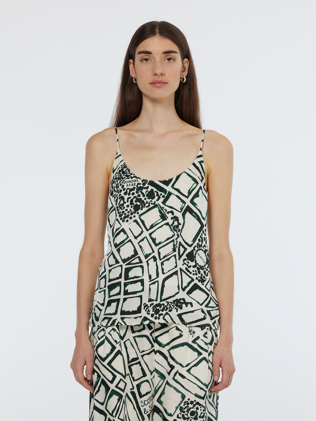 Amsterdam City Jersey Woven Tank Top