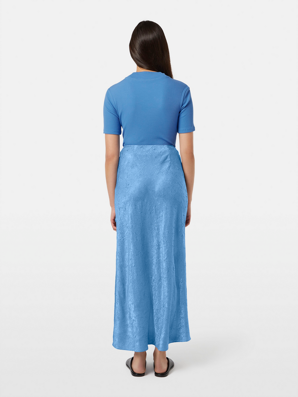 Mock Neck Rib T-Shirt