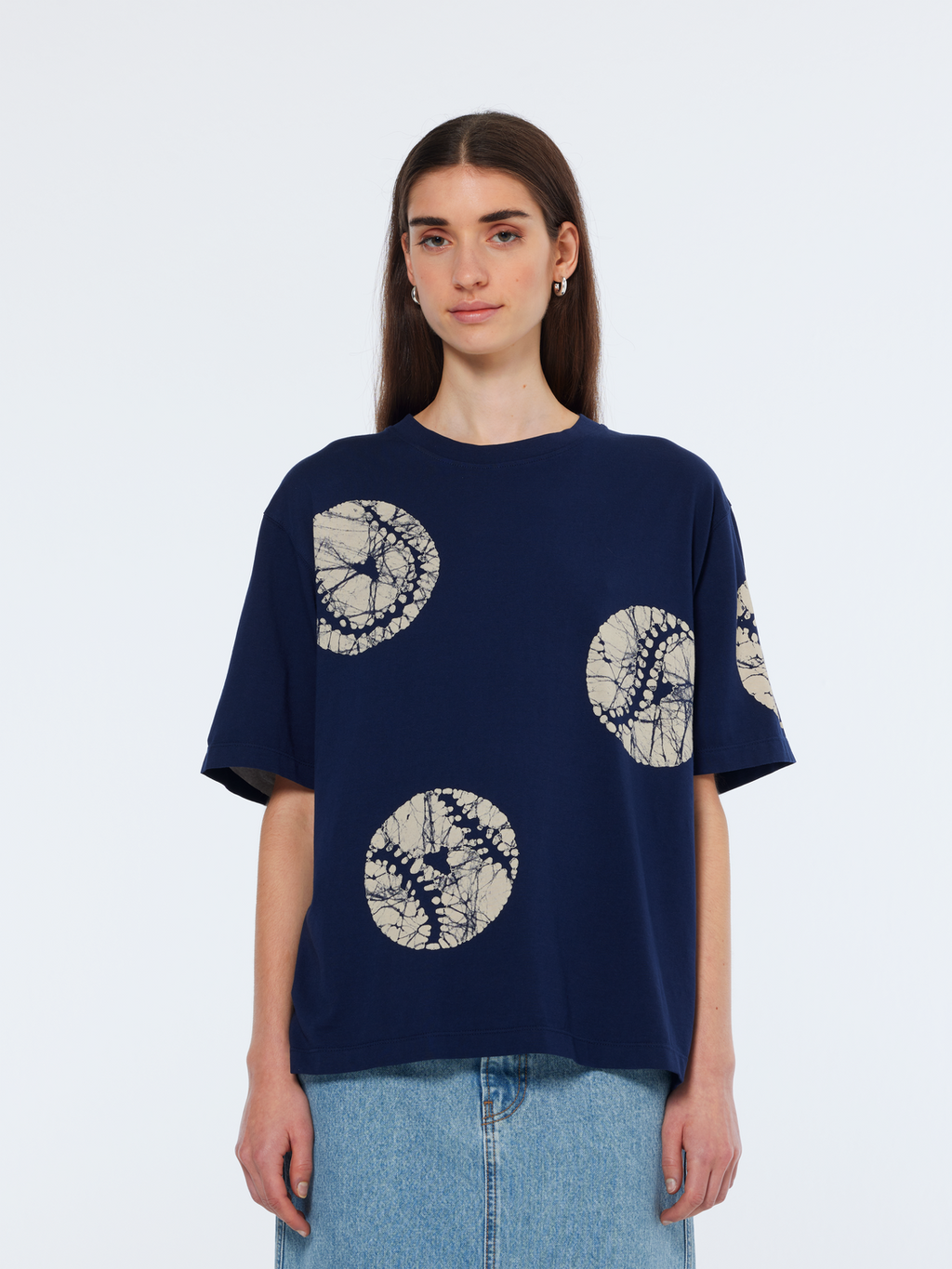 Baseball Batik Loose Fit T-Shirt