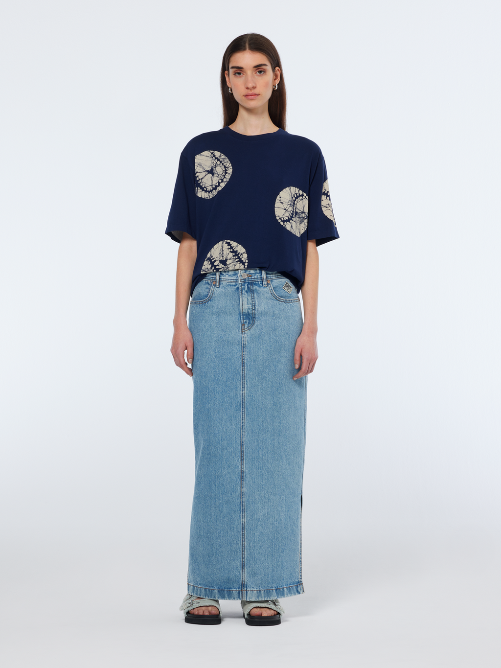 Baseball Batik Loose Fit T-Shirt