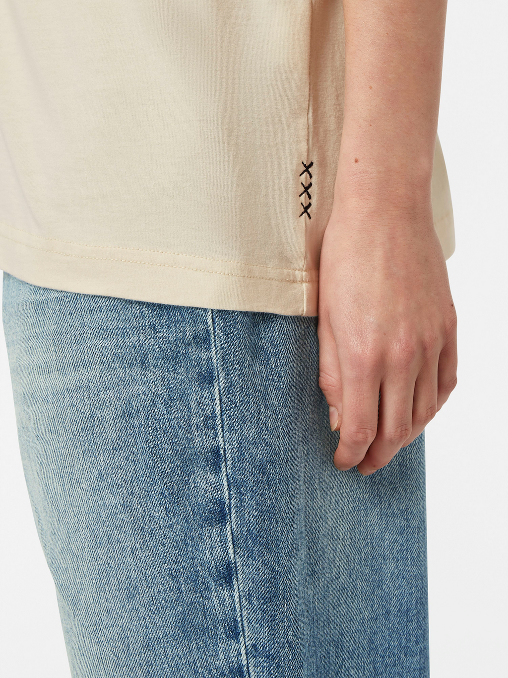 Blue Mountain Lake Washed Artwork Loose Fit T-Shirt