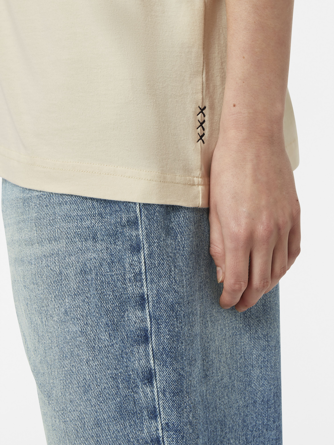 Blue Mountain Lake Washed Artwork Loose Fit T-Shirt