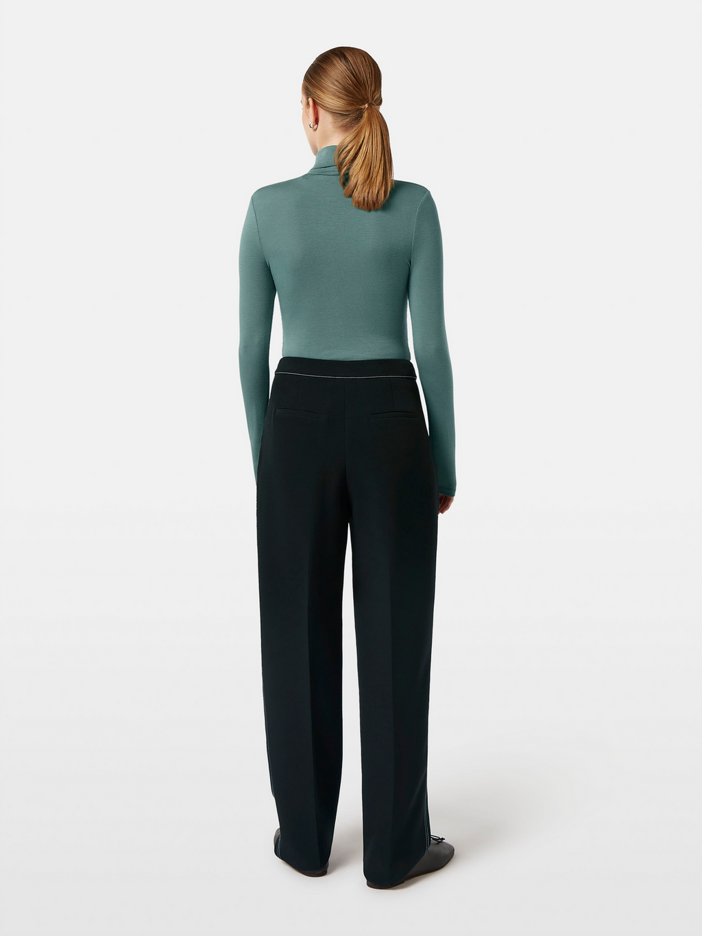 Roll Neck Long Sleeve Shirt