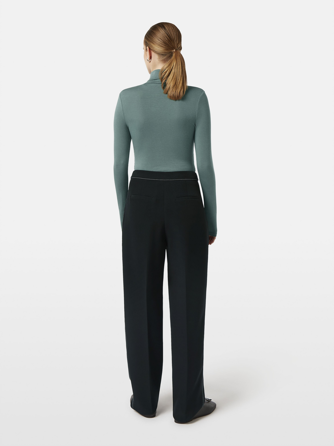 Roll Neck Long Sleeve Shirt