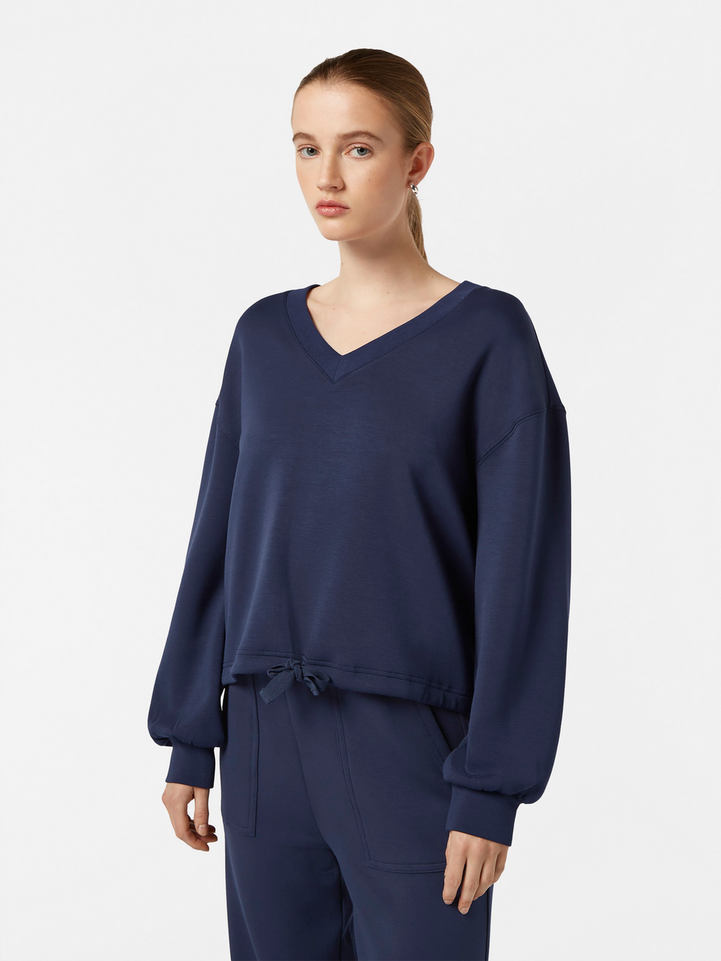 V-Neck Modal Sweatshirt