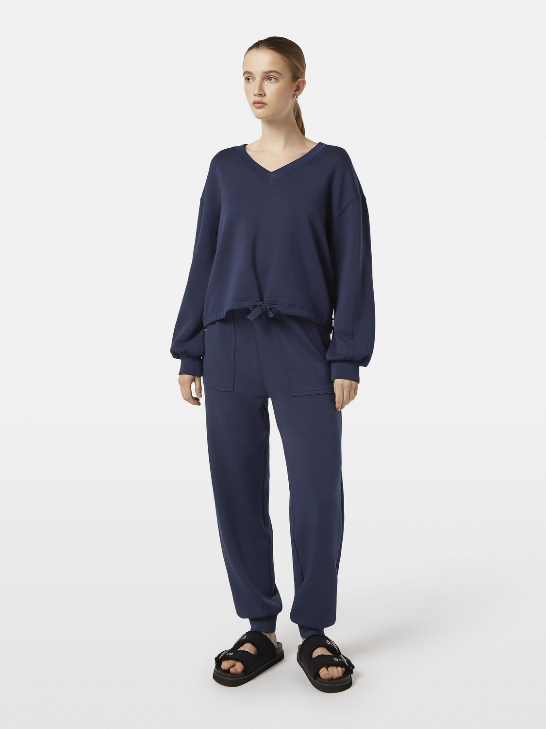 V-Neck Modal Sweatshirt