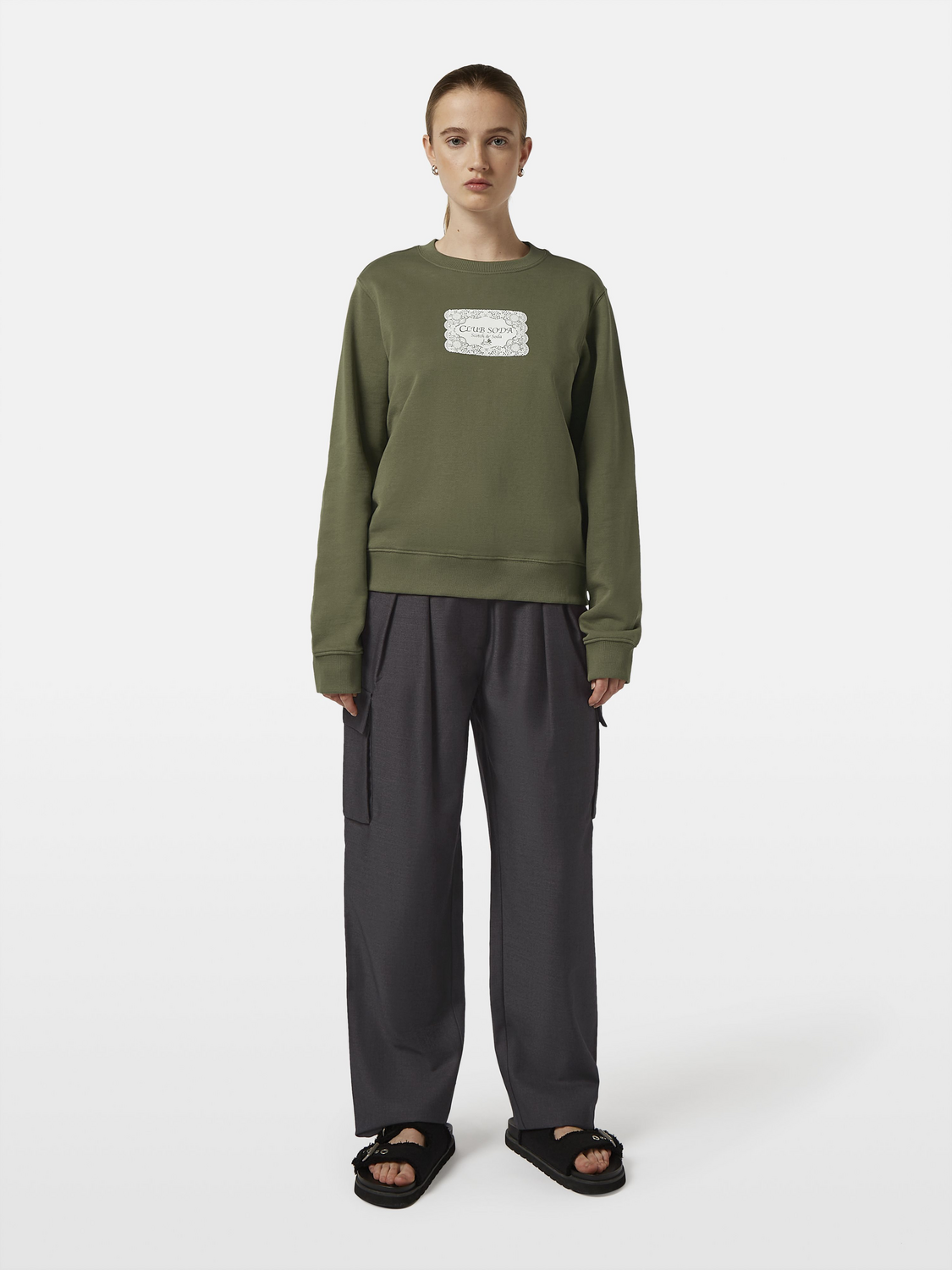 Club Soda Artwork Regular Fit Sweatshirt