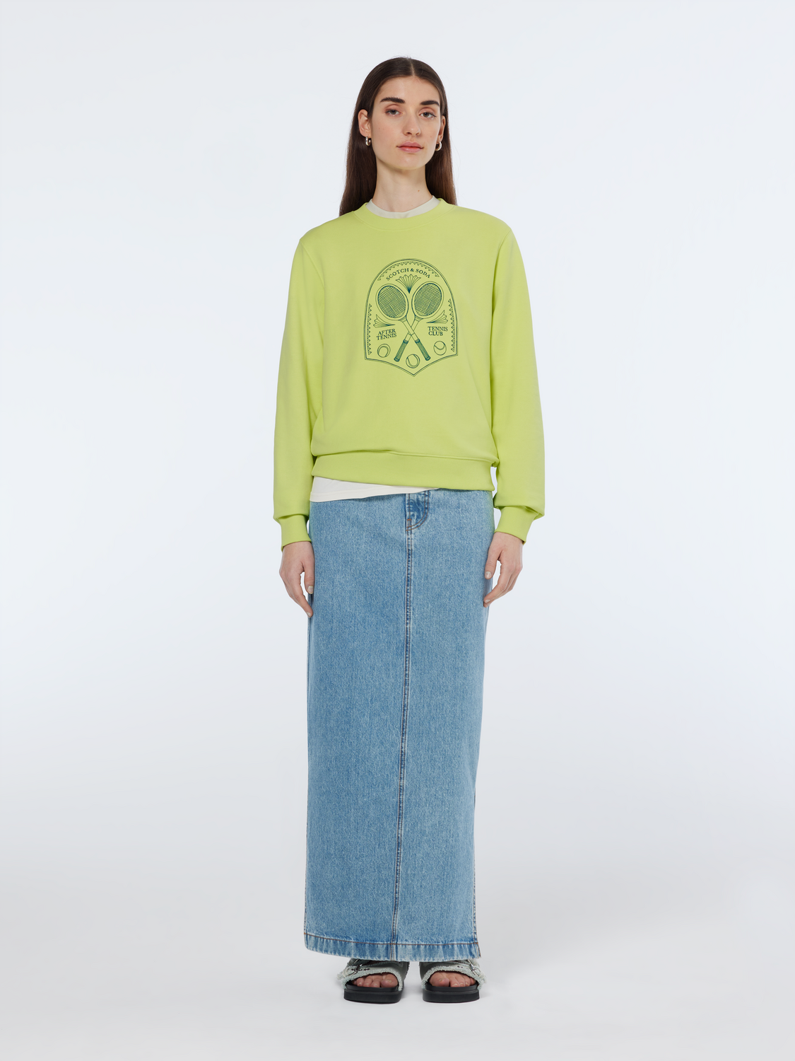 Tennis Artwork Regular Fit Sweatshirt – Scotch & Soda Tennis Artwork Regular Fit Sweatshirt – Scotch & Soda