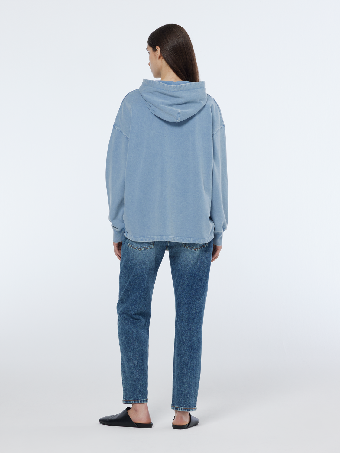 Bunny Washed Artwork Oversized Hoodie