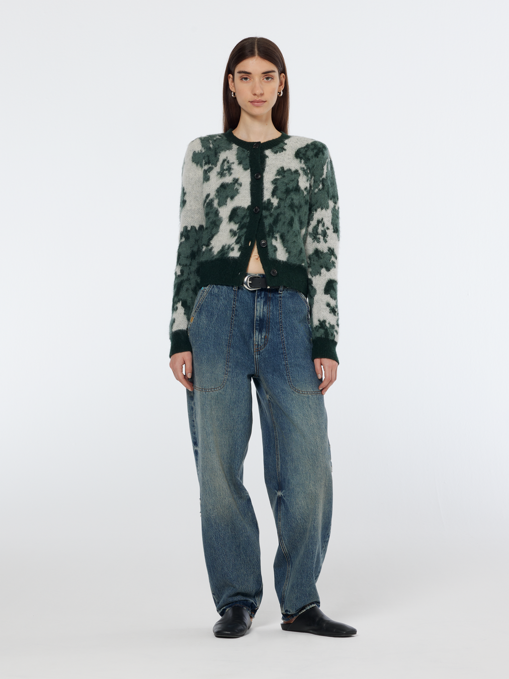 Floral Jacquard Cardigan