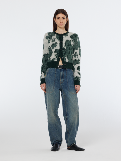 Floral Jacquard Cardigan