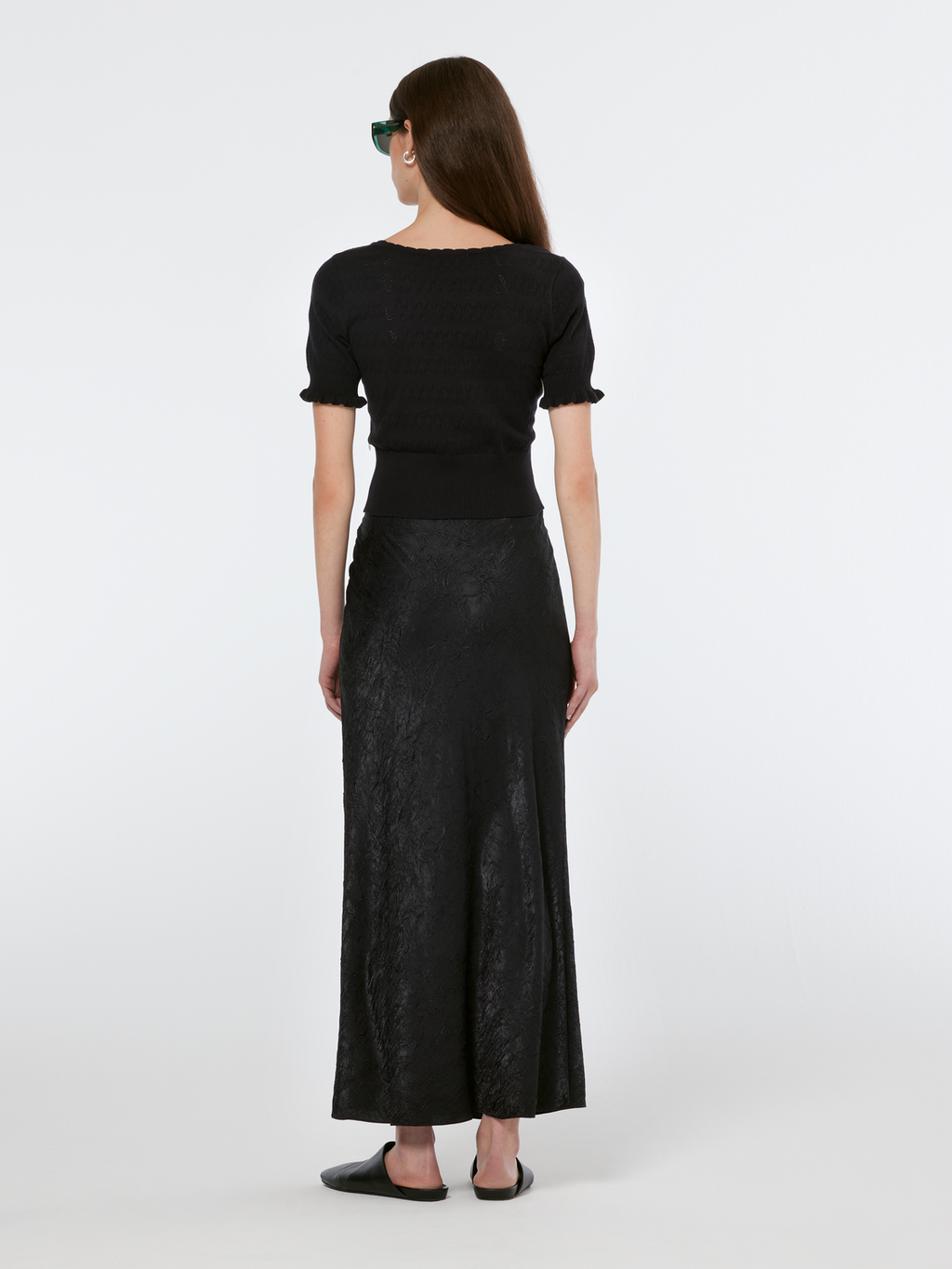 Pointelle Stitch Knit Top