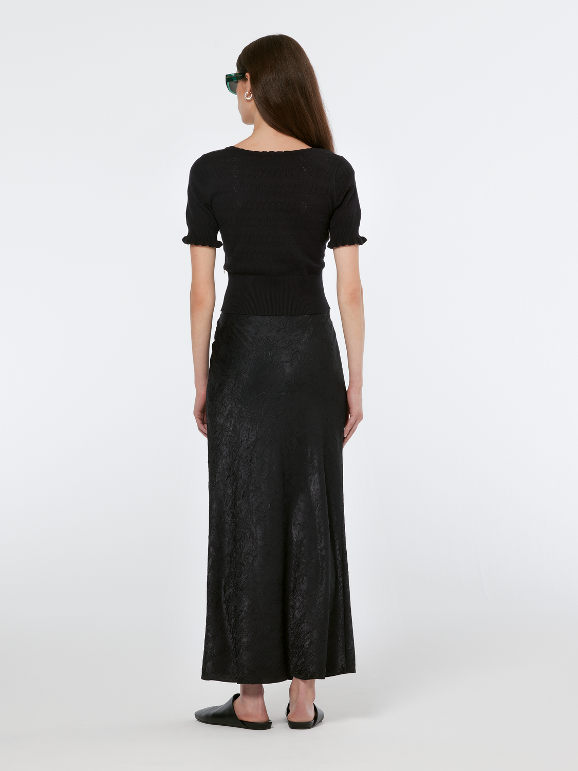 Pointelle Stitch Knit Top