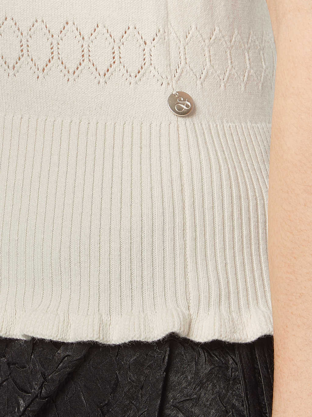 Pointelle Stitch Knit Top