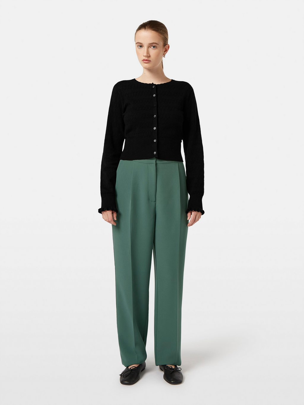 Pointelle Stitch Cardigan